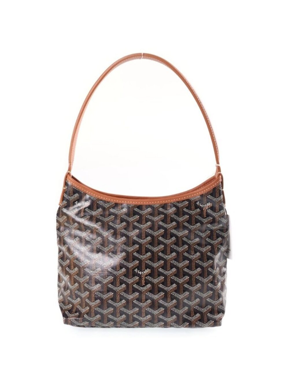 Goyard Hobo Mini Boheme Herringbone Mini Shoulder Bag Brown